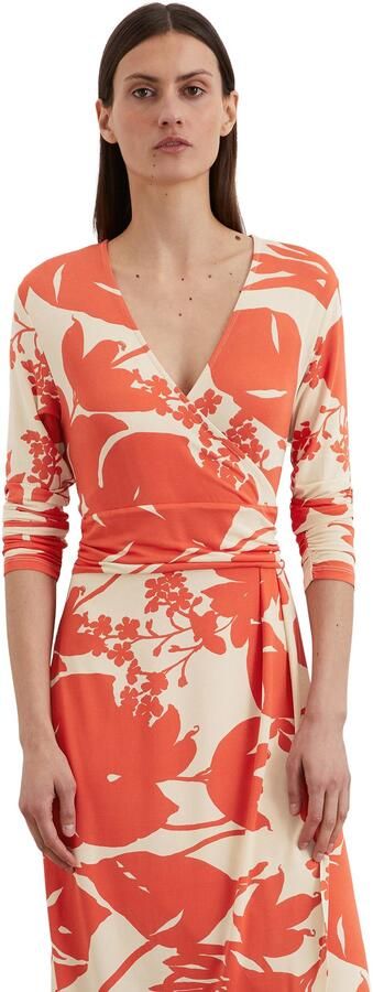 Marc O'Polo Gedessineerde jurk in wikkel-look - Foto 4