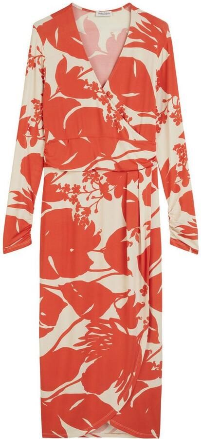 Marc O'Polo Gedessineerde jurk in wikkel-look - Foto 2