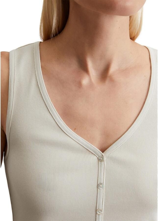 Marc O'Polo Slim fit tanktop van katoenmix