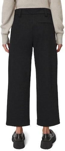 Marc O'Polo Wijde broek in interlock jersey Black Dames - Foto 3