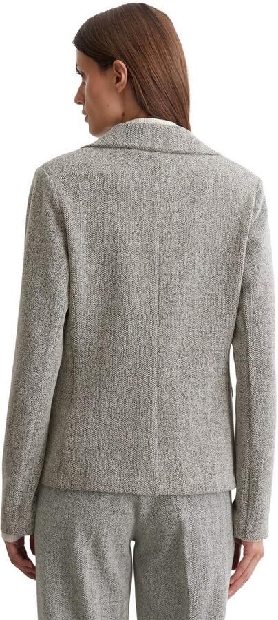 Marc O'Polo Regular fit jersey blazer met visgraatmotief - Foto 3