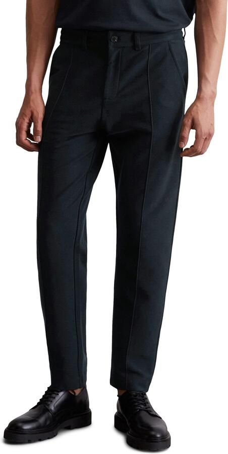 Marc O'Polo Jerseybroek vaste persplooi aan de voorkant interne tunnel met trekkoord - Foto 5