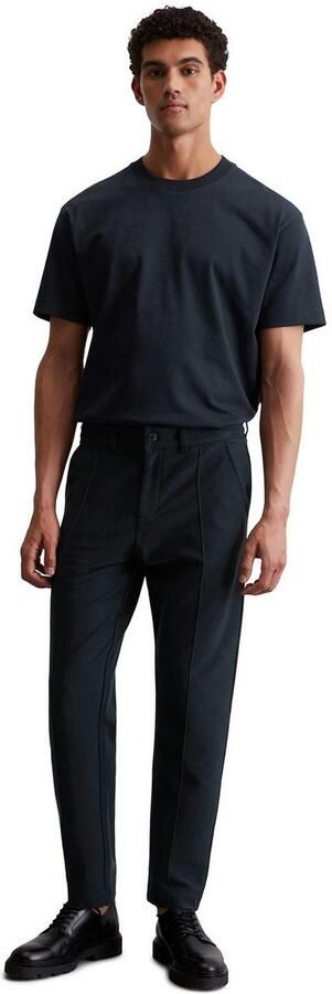 Marc O'Polo Jerseybroek vaste persplooi aan de voorkant interne tunnel met trekkoord - Foto 4