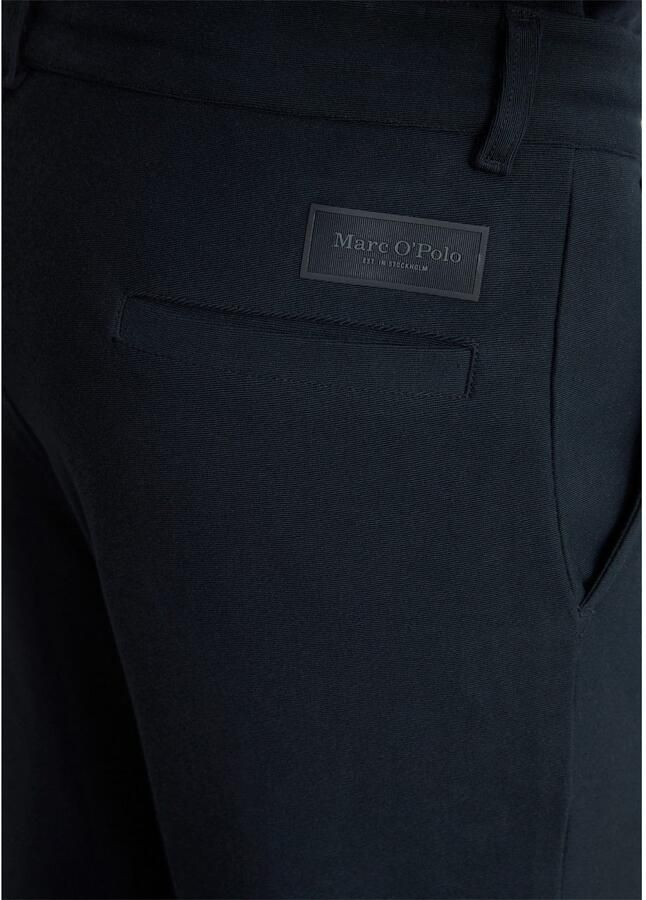 Marc O'Polo Jerseybroek vaste persplooi aan de voorkant interne tunnel met trekkoord