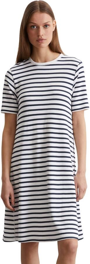 Marc O'Polo Jerseyjurk gestreept met structuur zonder sluiting - Foto 4