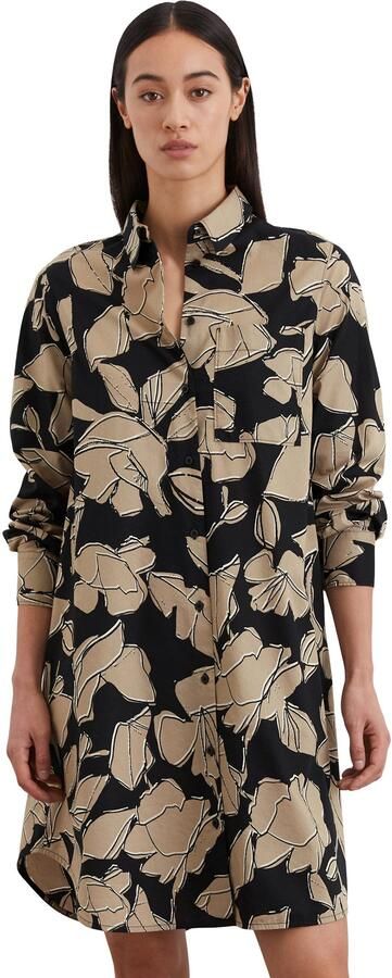 Marc O'Polo Jurk met overhemdkraag heeft een betoverende vrouwelijke all-over print - Foto 4