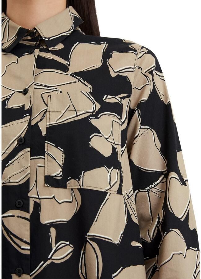 Marc O'Polo Jurk met overhemdkraag heeft een betoverende vrouwelijke all-over print