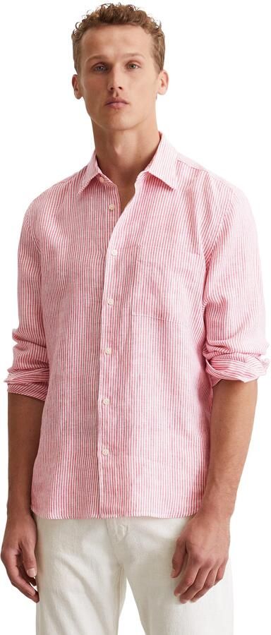 Marc O'Polo Regular fit vrijetijdsoverhemd van puur linnen - Foto 4