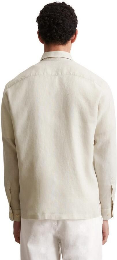 Marc O'Polo Regular fit linnen overhemd met klepzakken - Foto 3