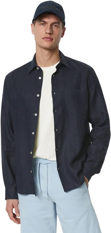 Marc O'Polo Regular fit vrijetijdsoverhemd van puur linnen - Foto 5