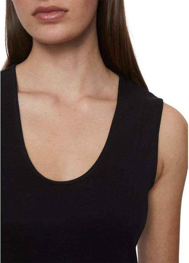 Marc O'Polo Midi-jurk met vrouwelijke ronde halslijn