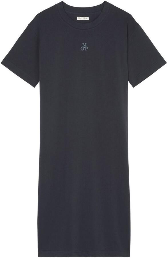 Marc O'Polo Nachthemd Heavy Jersey-Woven met hoge zijnaad-splitten - Foto 2