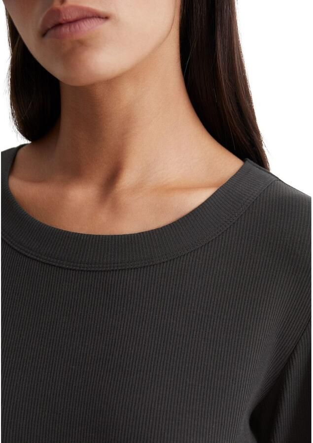 Marc O'Polo Nachthemd Minimal Hybrid met hoge zijnaad-splitten