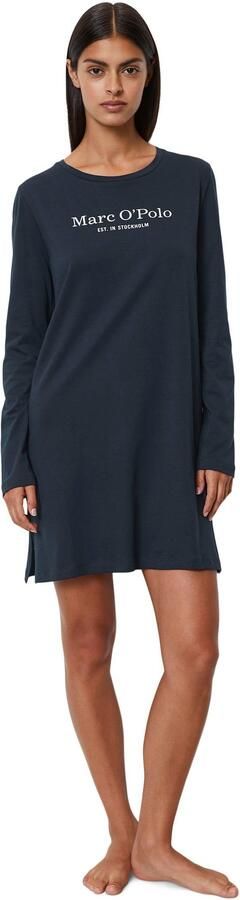 Marc O'Polo Nachthemd Mix & Match Cotton met klein logo-motief op de borst - Foto 5