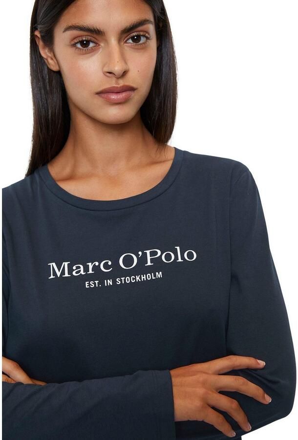 Marc O'Polo Nachthemd Mix & Match Cotton met klein logo-motief op de borst - Foto 2