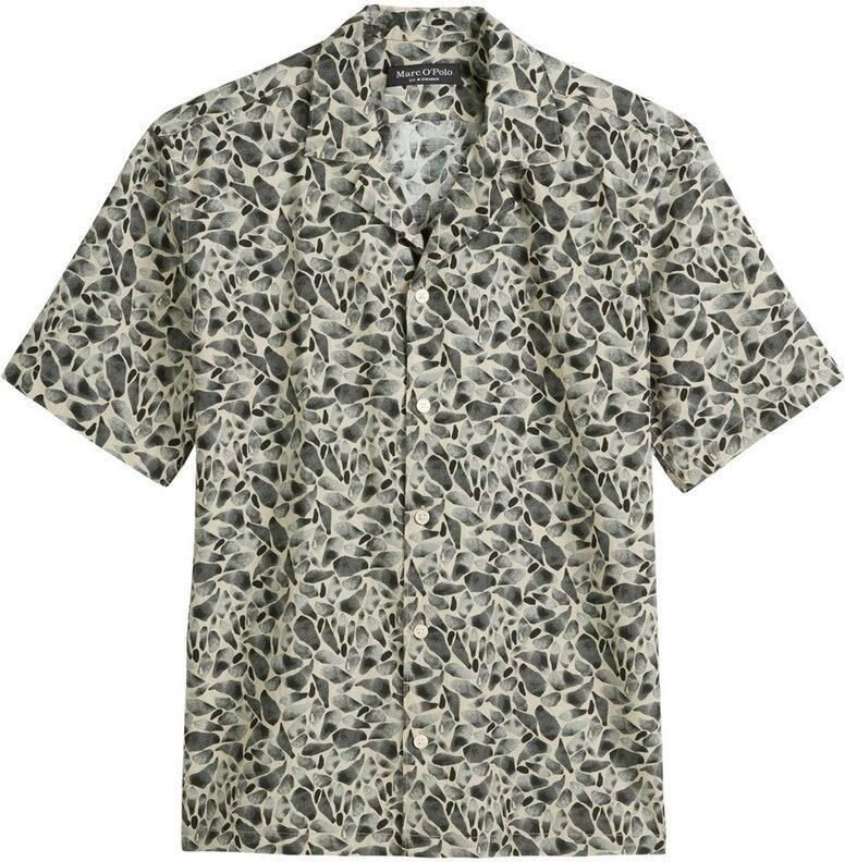 Marc O'Polo Regular fit vrijetijdsoverhemd van een mix van linnen en katoen
