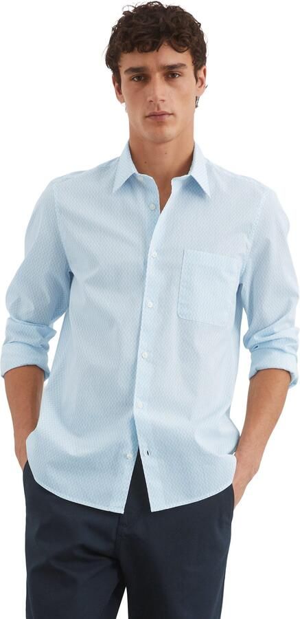 Marc O'Polo Overhemd met lange mouwen Fijne allover-print ontmoet hoogwaardige comfort - Foto 4