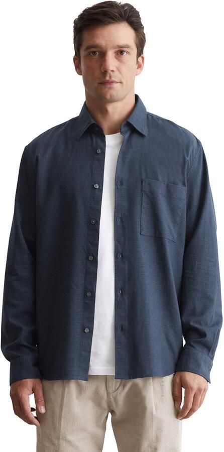 Marc O'Polo Overhemd met lange mouwen In zacht licht flanel-kwaliteit - Foto 3