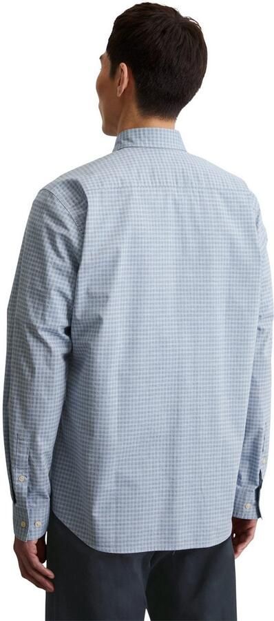 Marc O'Polo Overhemd met lange mouwen klein geruit zomers licht - Foto 3