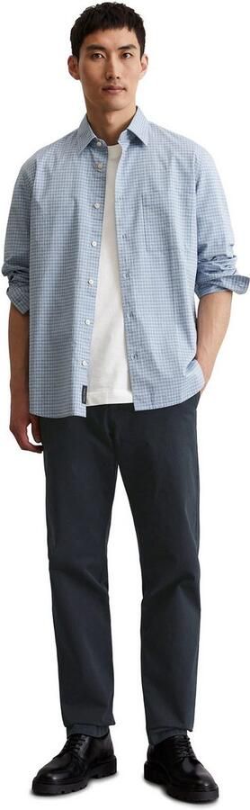 Marc O'Polo Overhemd met lange mouwen klein geruit zomers licht - Foto 4