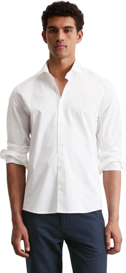 Marc O'Polo Overhemd met lange mouwen lichaamsnahe vorm - Foto 5