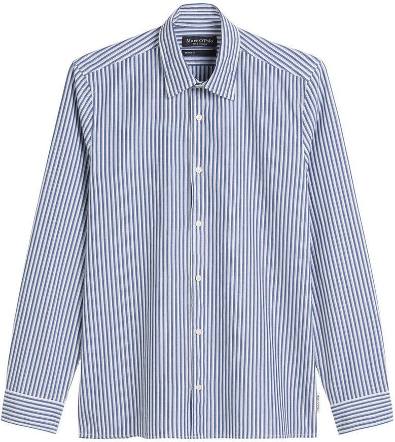 Marc O'Polo Overhemd met lange mouwen met een fijne structuur