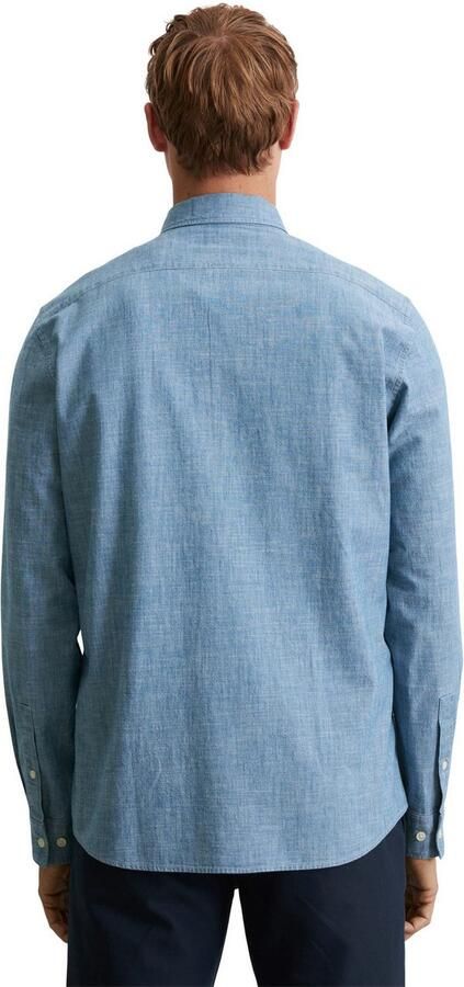 Marc O'Polo Overhemd met lange mouwen nauwsluitende vorm licht materiaal - Foto 3