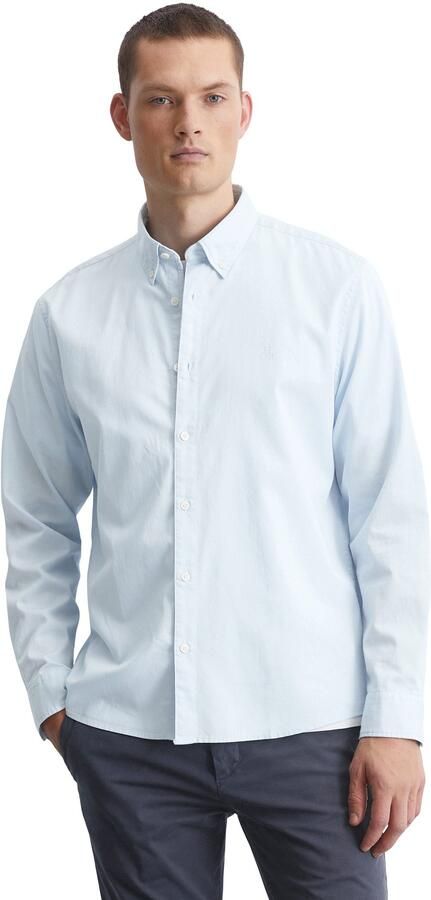 Marc O'Polo Overhemd met lange mouwen regular fit van bio-katoen button-down kraag met structuur - Foto 4