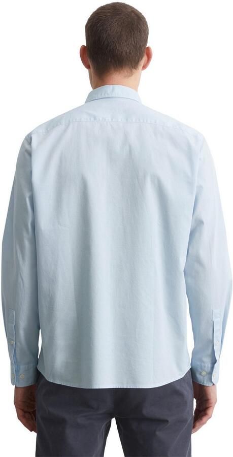 Marc O'Polo Overhemd met lange mouwen regular fit van bio-katoen button-down kraag met structuur - Foto 3