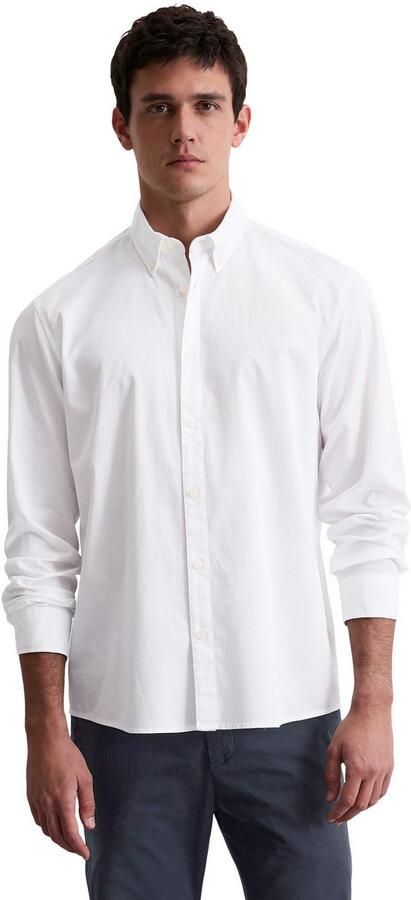 Marc O'Polo Overhemd met lange mouwen regular fit van bio-katoen button-down kraag met structuur - Foto 6