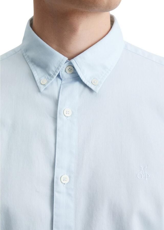 Marc O'Polo Overhemd met lange mouwen regular fit van bio-katoen button-down kraag met structuur - Foto 2