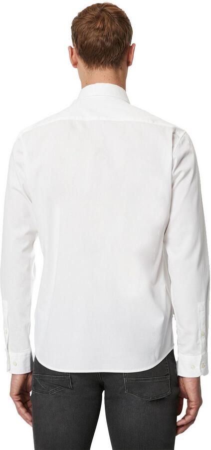 Marc O'Polo Overhemd met lange mouwen regular fit van bio-katoen button-down kraag met structuur - Foto 4