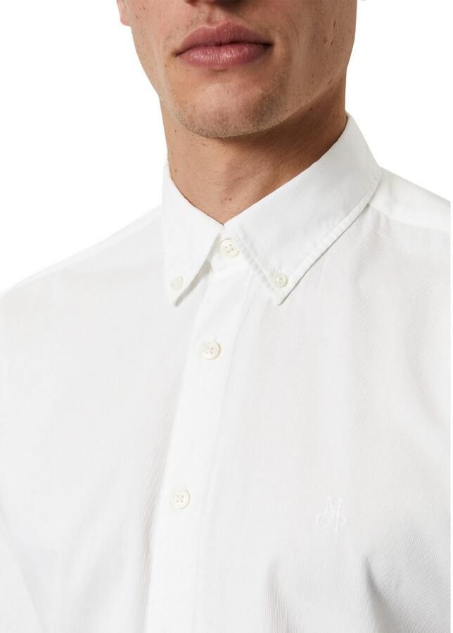 Marc O'Polo Overhemd met lange mouwen regular fit van bio-katoen button-down kraag met structuur - Foto 2