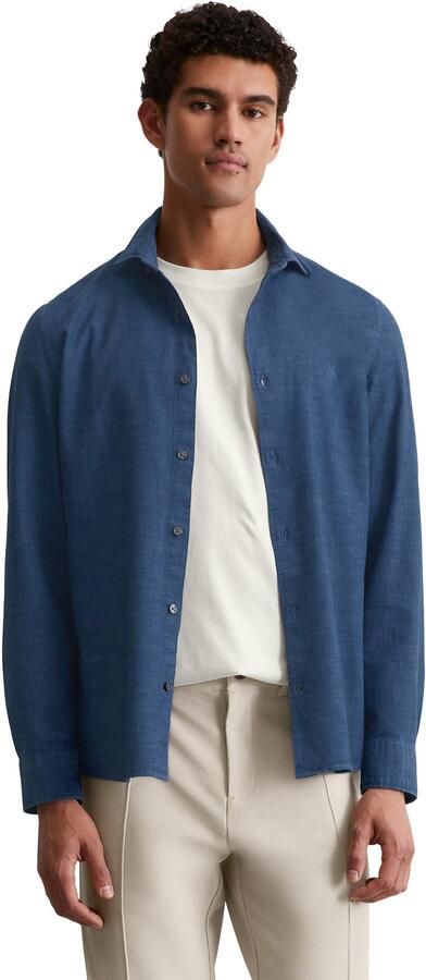 Marc O'Polo Overhemd met lange mouwen zachte lichte chambray-kwaliteit - Foto 5