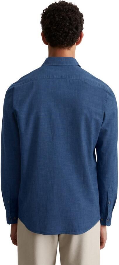 Marc O'Polo Overhemd met lange mouwen zachte lichte chambray-kwaliteit - Foto 3