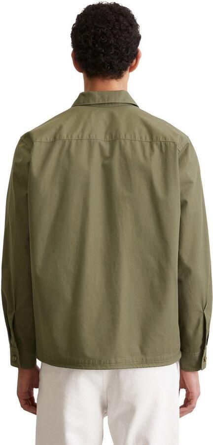 Marc O'Polo Loose fit overshirt van een mix van katoen en linnen - Foto 7