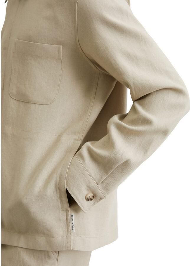 Marc O'Polo Regular fit overhemdjack van een mix van linnen en viscose - Foto 2