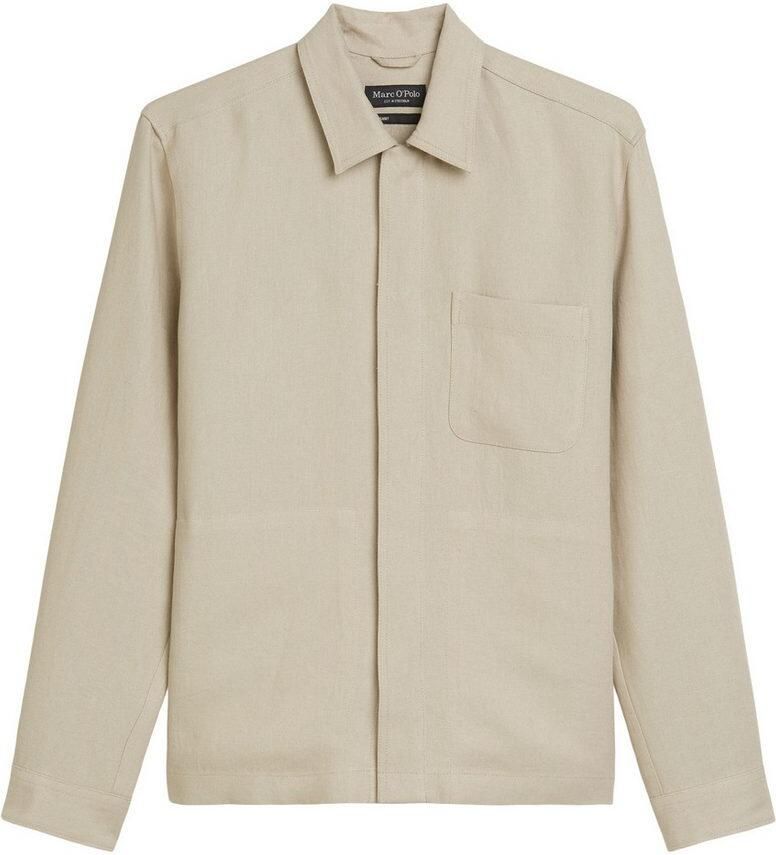 Marc O'Polo Regular fit overhemdjack van een mix van linnen en viscose