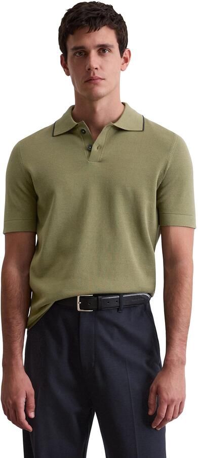 Marc O'Polo Poloshirt DFB Travel Collection van breisel van puur biologisch katoen regular fit - Foto 5