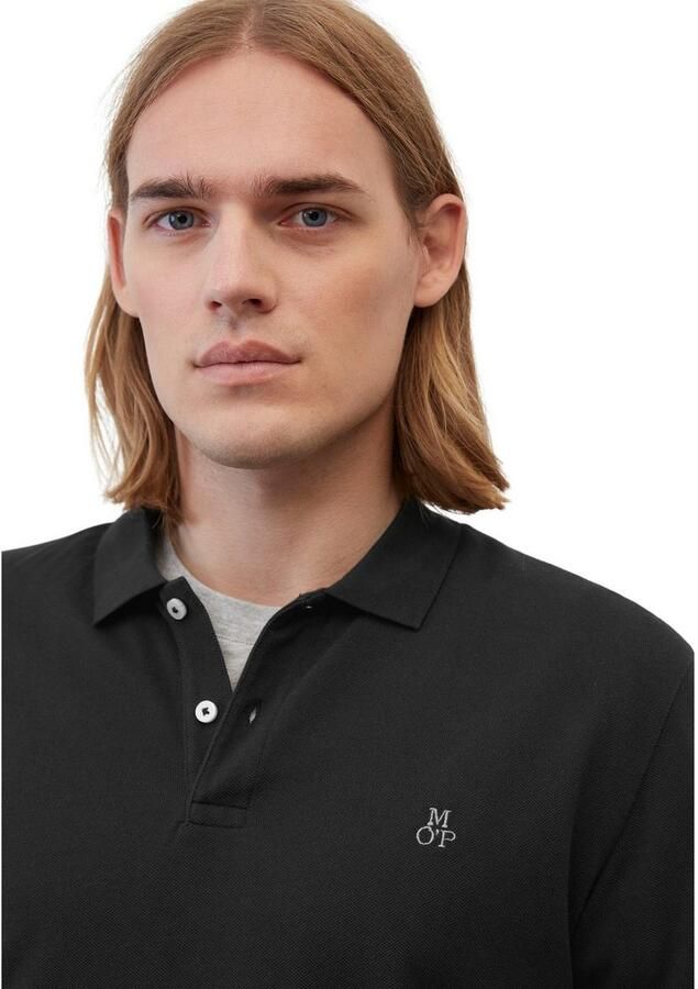 Marc O'Polo Poloshirt in fijn gestructureerde look - Foto 2