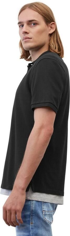 Marc O'Polo Poloshirt in fijn gestructureerde look - Foto 5