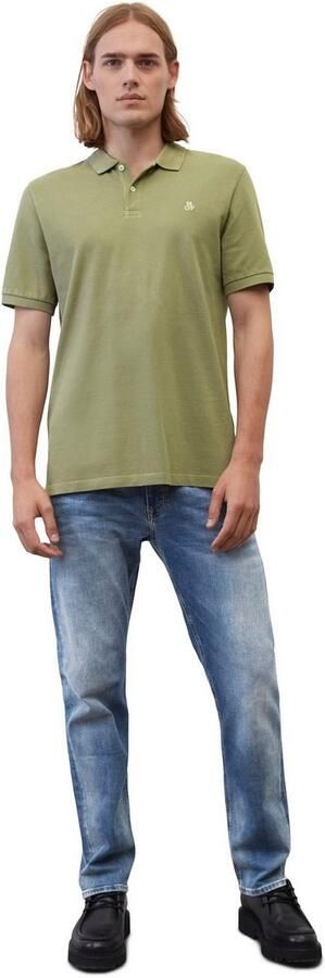 Marc O'Polo Poloshirt in fijn gestructureerde look - Foto 4