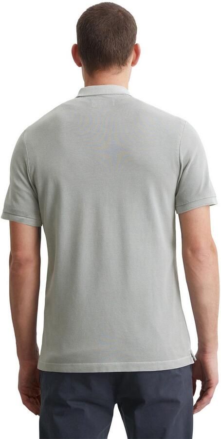 Marc O'Polo Short sleeve polo shirt in piqué fabric Grijs Heren - Foto 7