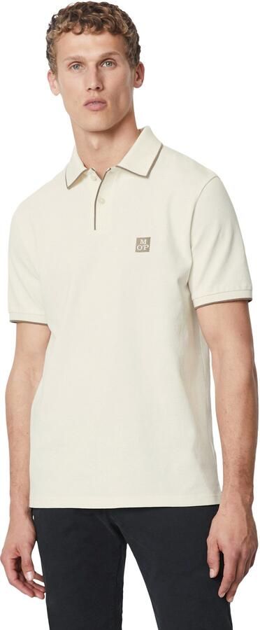 Marc O'Polo Piqué regular polo shirt White Heren - Foto 4
