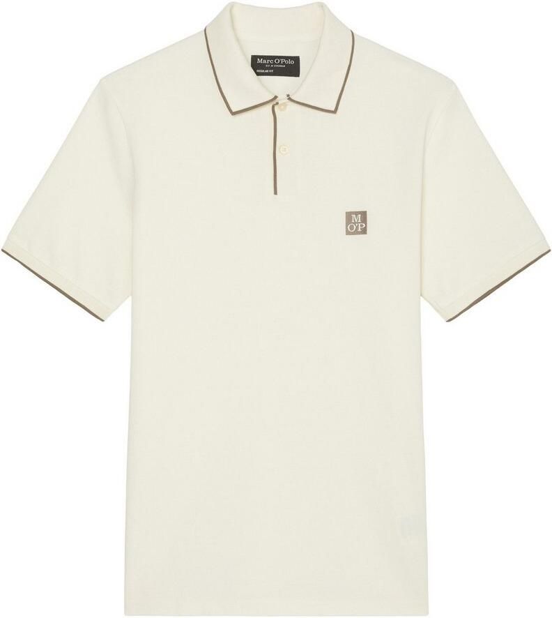 Marc O'Polo Piqué regular polo shirt White Heren