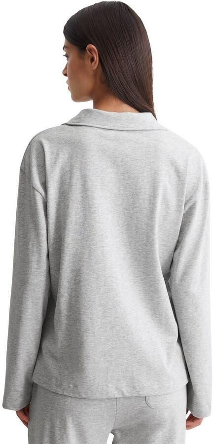 Marc O'Polo Poloshirt met lange mouwen Heavy Jersey-Woven - Foto 3