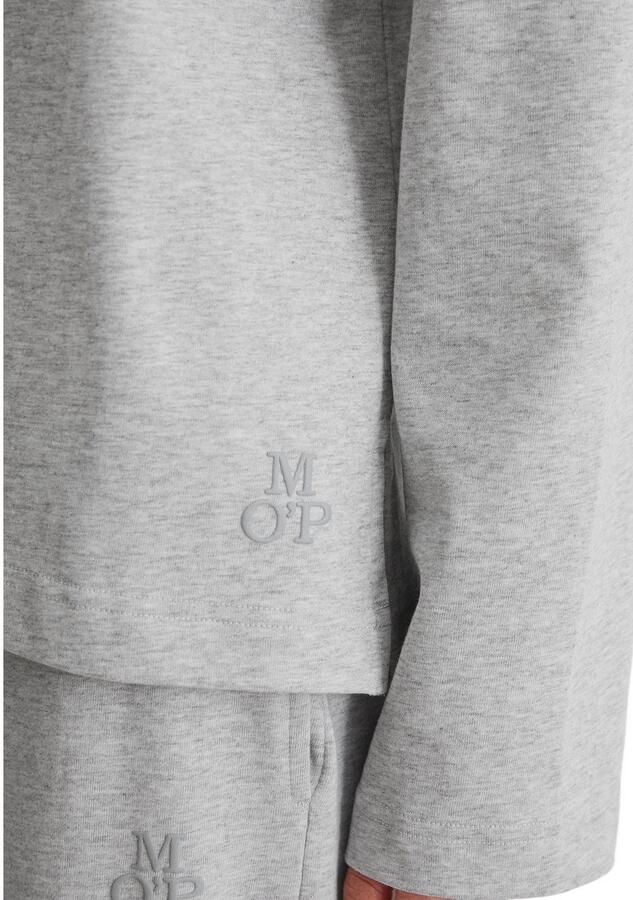 Marc O'Polo Poloshirt met lange mouwen Heavy Jersey-Woven - Foto 2