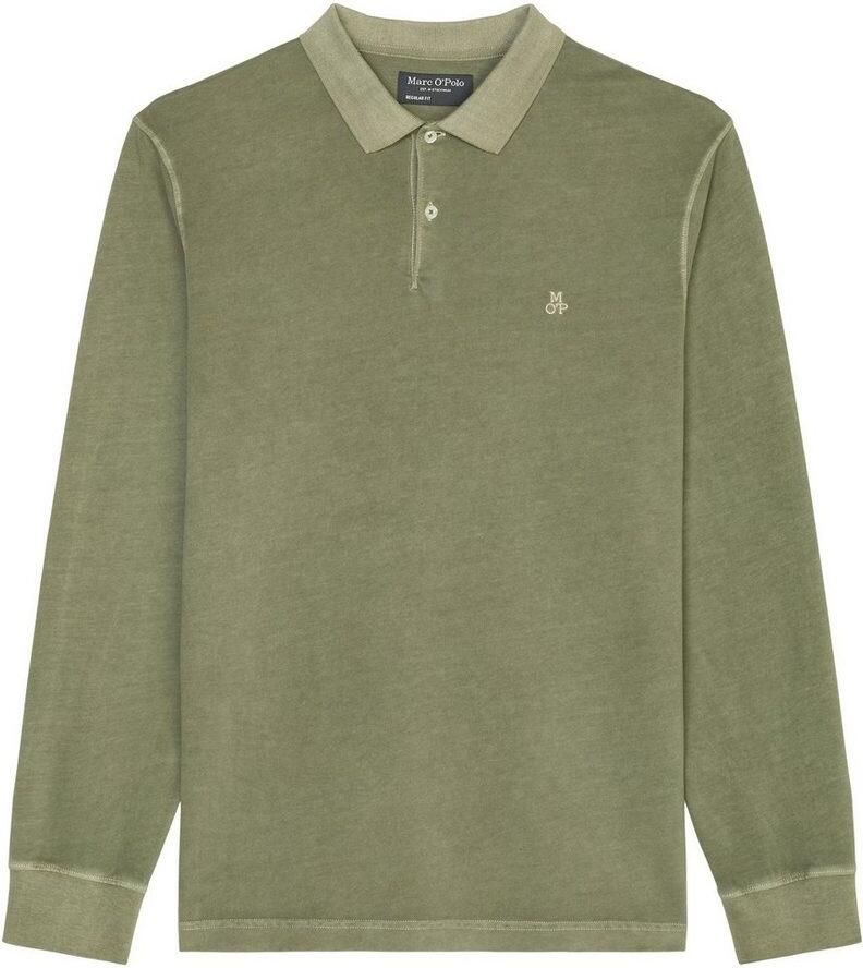 Marc O'Polo Poloshirt met lange mouwen in washed-look