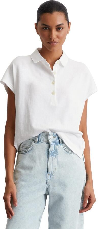 Marc O'Polo Oversized poloshirt van katoenen jersey - Foto 4