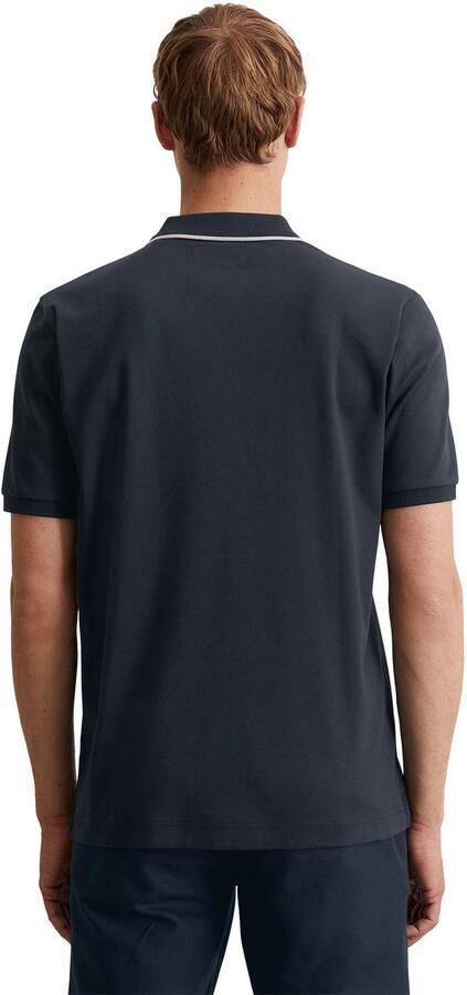 Marc O'Polo Poloshirt regular fit contrasterende strepen op de kraag - Foto 3